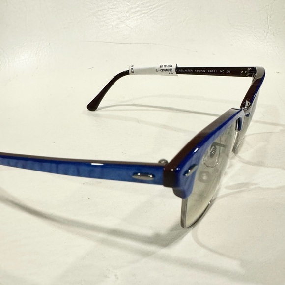 STUNNING Ray-Ban RB 3016 CLUBMASTER Blue Frame Grey Gradient Lenses UNISEX - Picture 13 of 16
